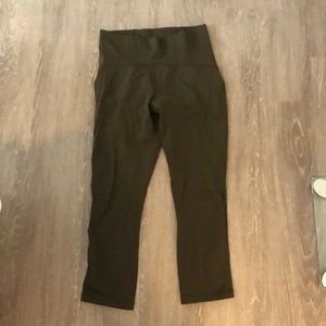 Lululemon Train Times 21” Crop (olive green)